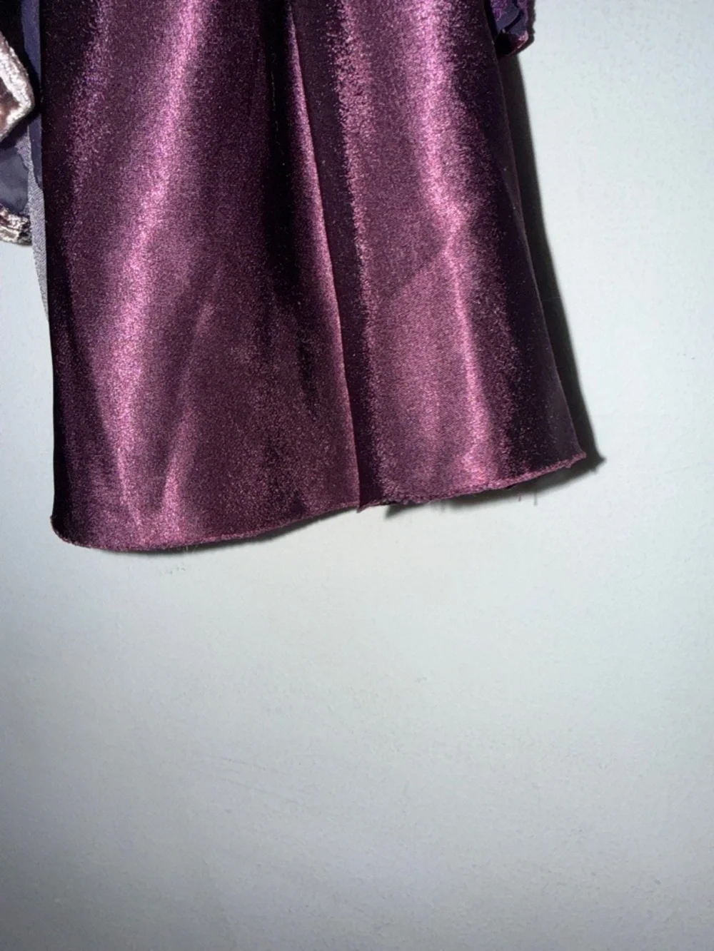 Vintage Cache Purple Floral Velvet Maxi Slip Dress - Picture 6 of 6